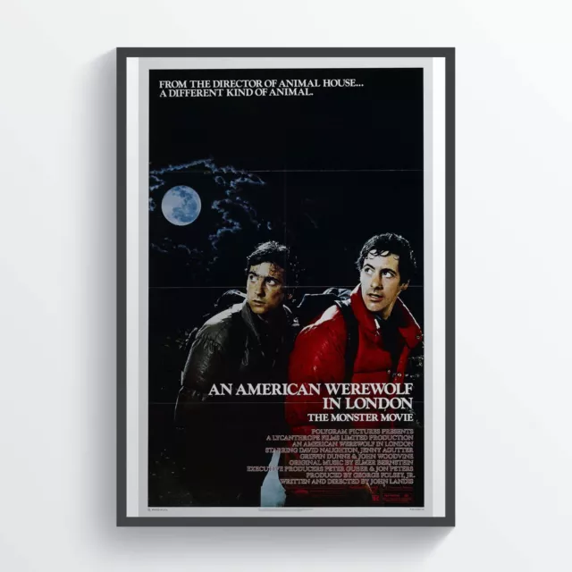 An American Werewolf in London Movie Poster Wall Art Classic Retro  A4 A3 A2