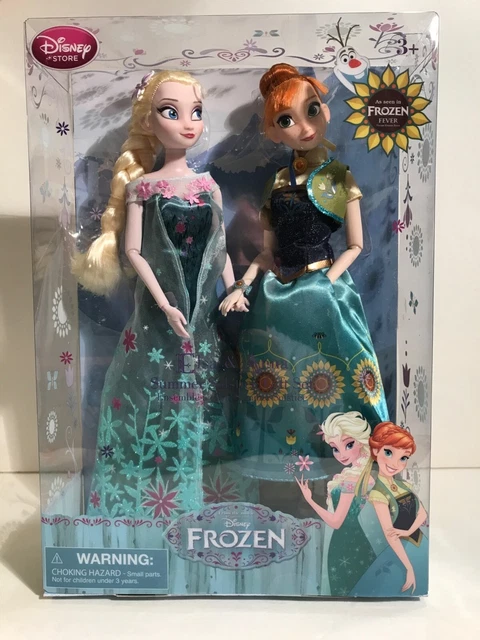 Disney Store Frozen Fever Twin Pack Elsa Anna 2 Doll T Set Shopdisney Nib 11999 Picclick