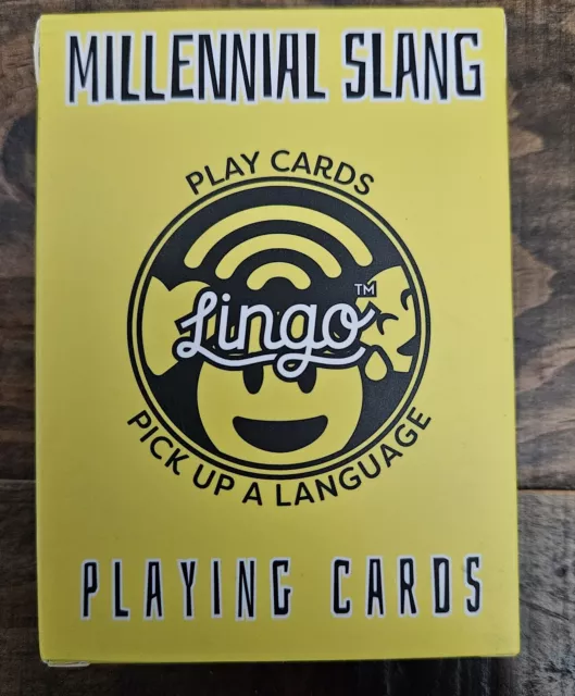 Millennial Slang Lingo FamilyGame Playing Cards Poker Size Deck  Limited Edition