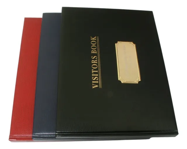 Red Ribbon Company Visitor Guest Book Holiday Free Engraving 474 2