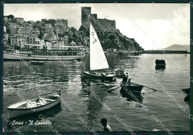 La Spezia Lerici Barche Foto FG cartolina ZK5844