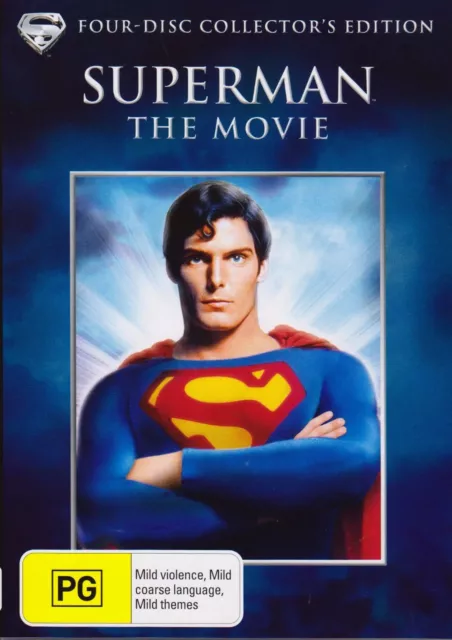 Superman-The Movie DVD 4-Disc Set-Christopher Reeve-Gene Hackman-Marlon Brando