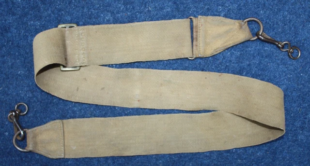 WW1 BRITISH ARMY Officer's field service haversack Sam Browne Strap £12 ...