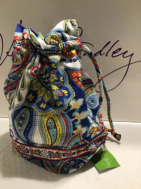 Vera Bradley Nwt Ditty Bag Pool Beach Travel Baby Cosmetics Marina Paisley