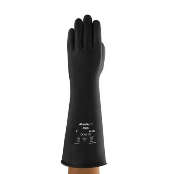 Ansell Alphatec Souci 87-104 Emperor Moyen Wt Caoutchouc Gants Gantelet 43.2cm