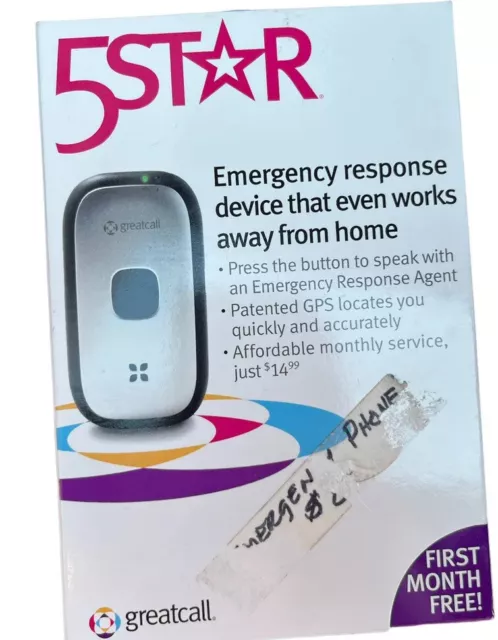 Dispositivo de respuesta a emergencias Greatcall 5 estrellas - nuevo