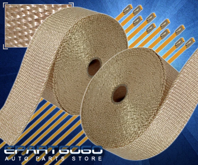10M Header Engine High Temp Reducing Heat Fiberglass Heat Wrap Vip Ti