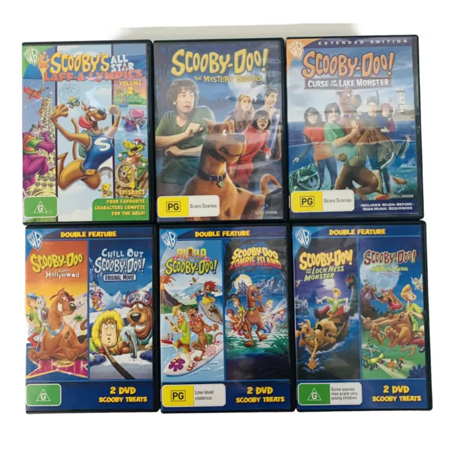 SCOOBY DOO DVD Bundle 6 DVDs TV Episodes and Movie GC (R4, PAL