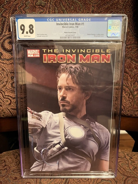 Invincible Iron Man #1 CGC 9.8 Robert Downey Jr Photo Variant MCU Disney+