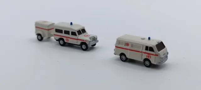 Modelli veicoli di emergenza scala Z, 1:220 stampati in resina, dipinti a mano