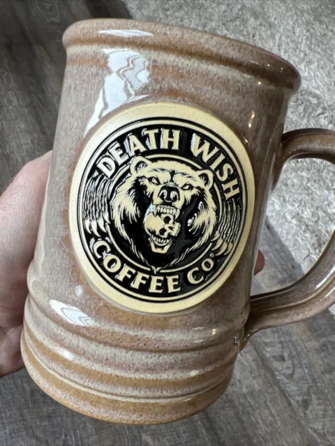 Death Wish Coffee Grin and Bear it Mug 2023 SOLD OUT #1853/3500 New