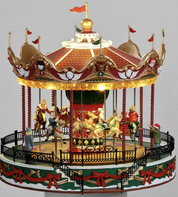 Lemax Round Up Animated Carnival Ride Christmas Village