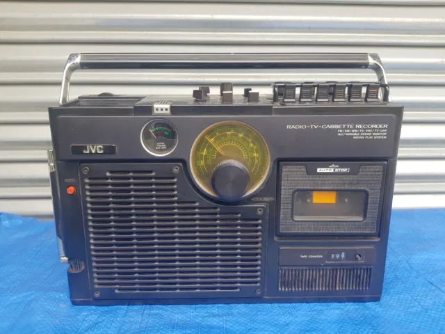 JVC 3060eu Registratore Cassette Radio TV Portatile  FUNZIONANTE vintage