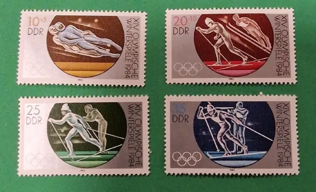 DDR  1983  Nr. 2839  - 2842 - Olymp. Winterspiele Sarajevo
