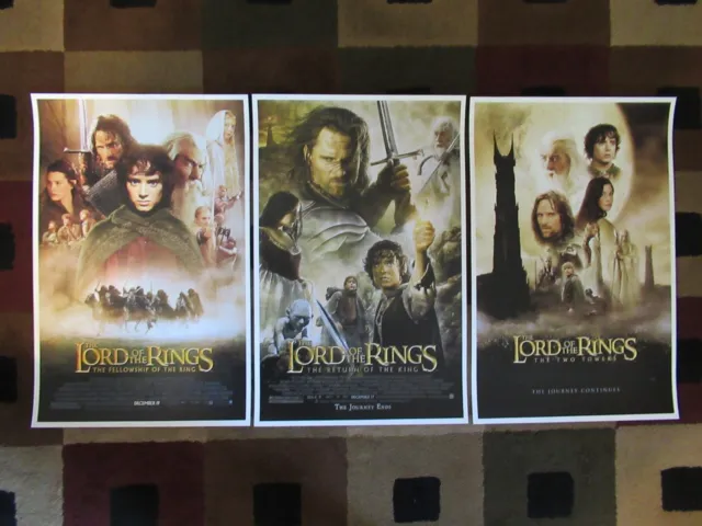 Lord of the Rings (11" x 17") Movie Collector's Poster Prints ( Set of 3 )