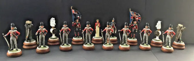 Hand Made Lead Chess Set - Battle Of Waterloo Napoleon & Wellington Black Watch