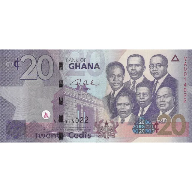 [#195817] Ghana, 5 Cedis, 2007, 2007-07-01, NEUF