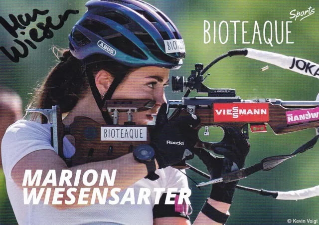 Marion WIESENSARTER - Deutschland, Silber EM 2021 Biathlon, Original-Autogramm!
