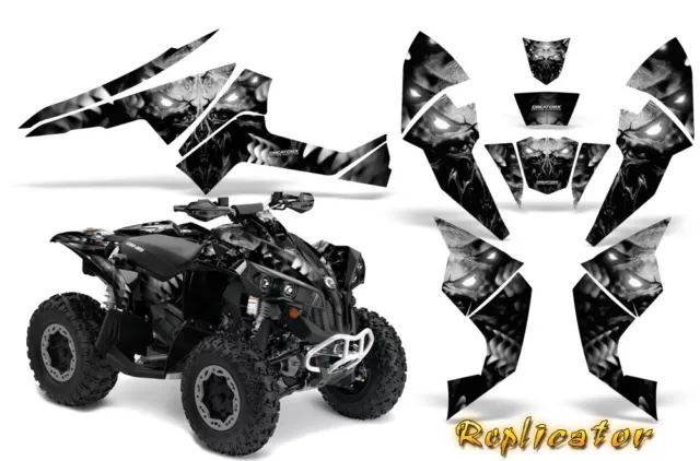 Can-Am Renegade Graphics Kit by CreatorX Decals Stickers REPLICATOR Silver