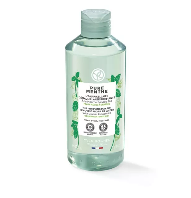 Yves Rocher Acqua Micellare Struccante Purificante 400ml Pure Menthe