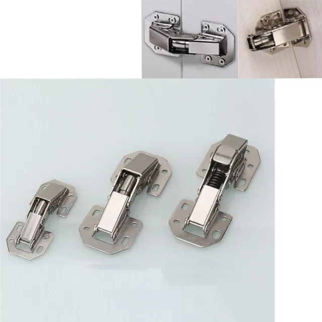 90 Degree Concealed Cupboard Hinges Door Kitchen Cabinet Easy Mount Wardrobe