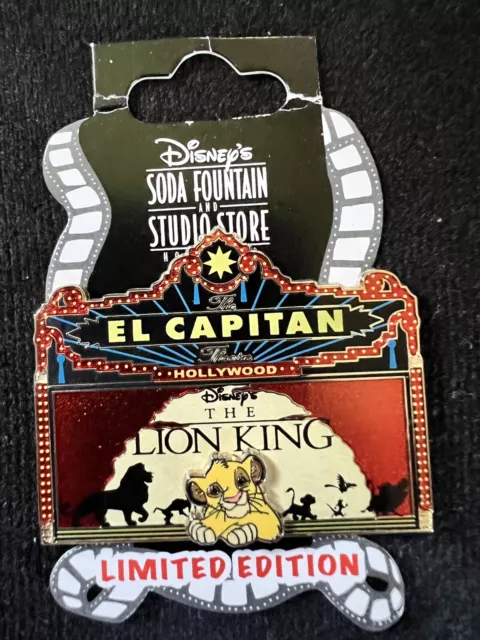 Disney Soda Fountain DSF DSSH Lion King Marquee with Simba LE 300  Pin 86112