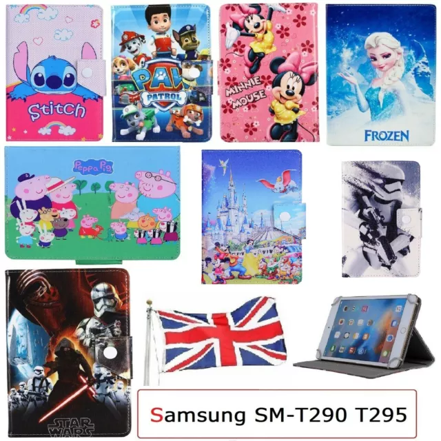 für Samsung Galaxy Tab A 8.0" 2019 SM-T290 T295 Flip Case Stand Up Kinder Abdeckung UK