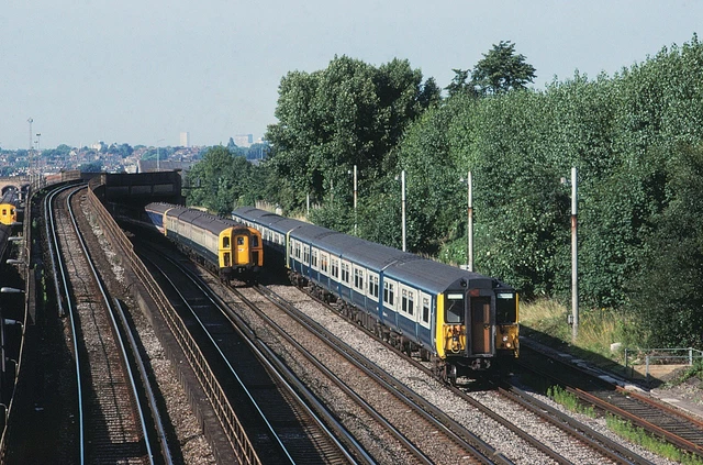 5856 ORIGINAL COLOUR Slide Emu Class 455/8 5871 At Wimbledon 1988 £2.99 ...