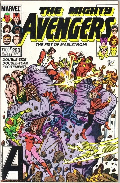 The Avengers Comic Book #250, Marvel Comics 1984 VERY HIGH GRADE UNREAD NEW