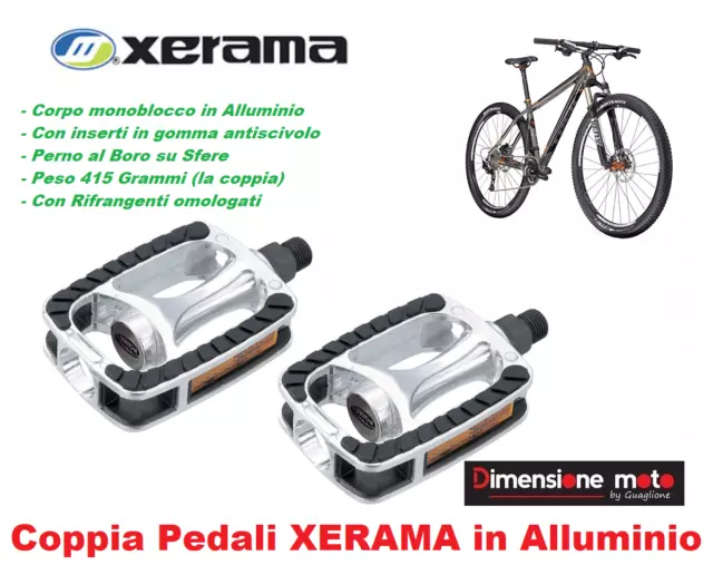 0530 - CP Pedali XERAMA in Alluminio Monoblocco per Bici 20-24-26-28 City Bike