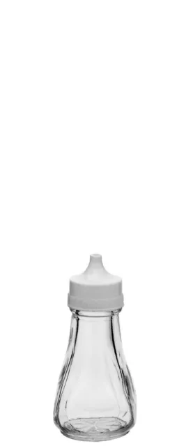 Attraktive Salztopf Aufbewahrungsflasche mit weißer Kunststoffplatte für Bars & Schläger