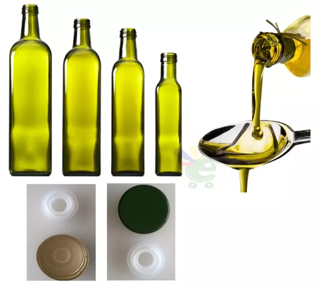 BOTTIGLIA MARASCA PER olio con tappo salvagoccia bottiglie da 100 ml 48  pezzi EUR 49,00 - PicClick IT