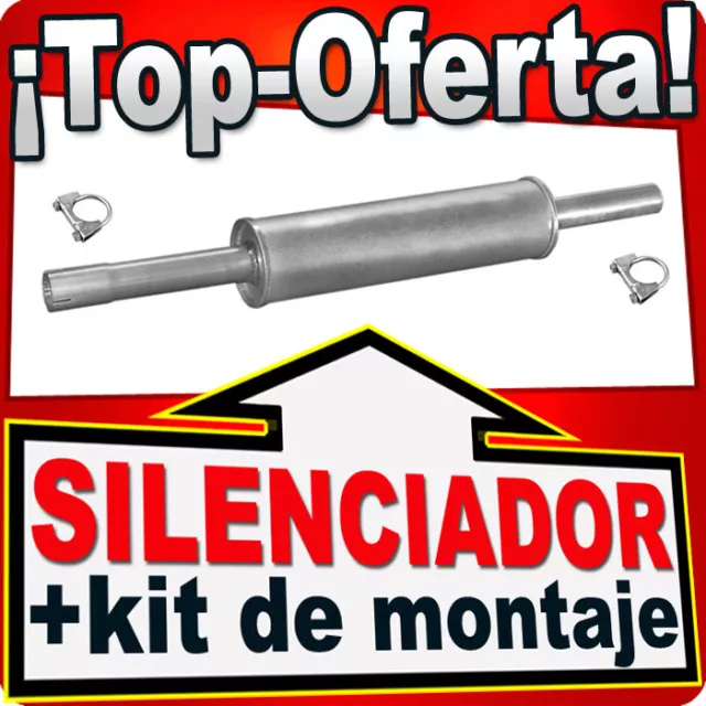 Silenciador intermedio para VW GOLF III VENTO 1.4 1.6 1.8 91-99 Centro Escape