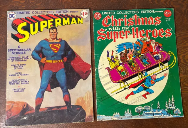DC Limited Collectors Edition: Superman C-31 And Christmas Super-Heroes C-43
