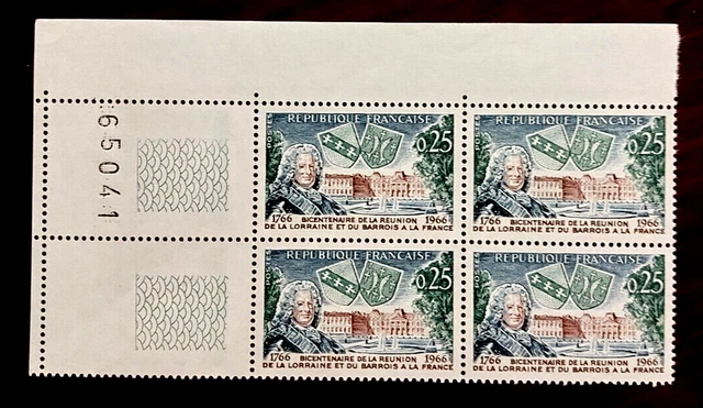 France bloc de 4 timbres  neuf**  YV N° 1483 Réunion de la Lorraine et du Barroi