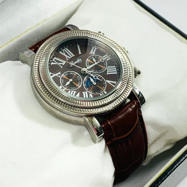 ROMILLY WATCH MENS Automatic Genuine Leather in Box Never Worn