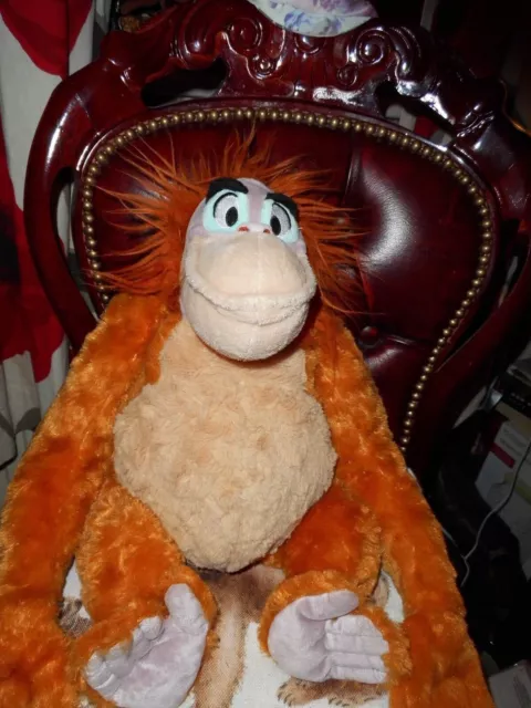 Disney Store Exclusive King Louie Monkey soft plush cuddly teddy toy.FREE PP.