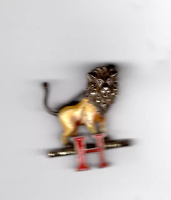 1940s  Original Cuban Baseball  HABANA LION BBC SILVER & ENAMEL Pin-back