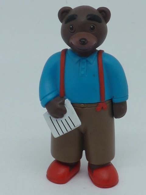 Figurine Ancienne Petit Ours Brun N°2 En PVC - Occasion, Vintage