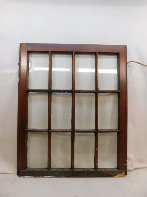 1910's Antique WINDOW SASH Fifteen Pane CRAFTSMAN / MISSION Style Original Glass