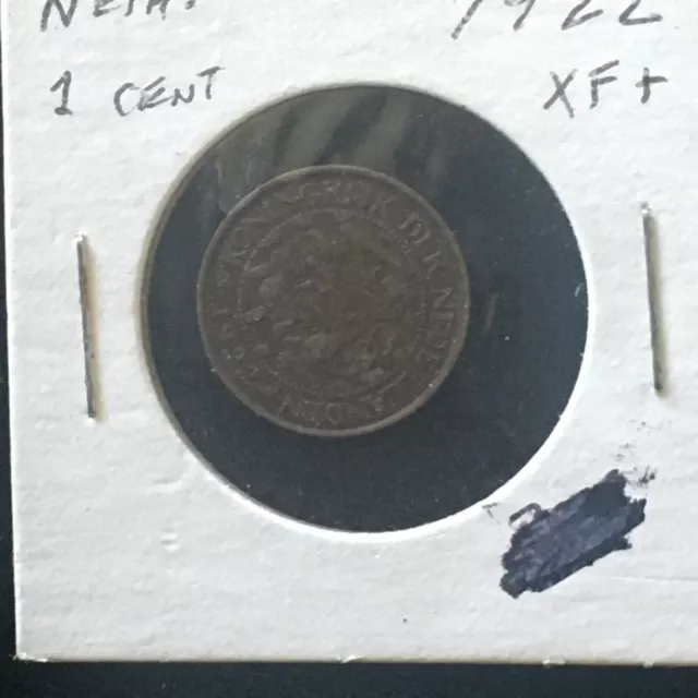 Netherlands 1922 1 Cent XF+ A767