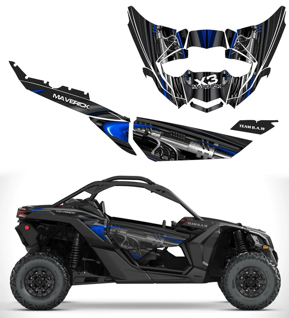 CAN AM MAVERICK X3 Jet Decal Graphic Kit Wraps 4x4 Deco 1000 Turbo R