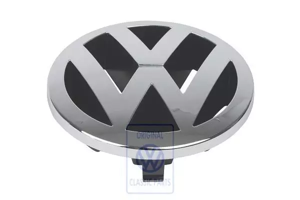 Volkswagen Front Grill R-Line Badge Emblem - Genuine Volkswagen  3C8853948BFXC - LLLParts