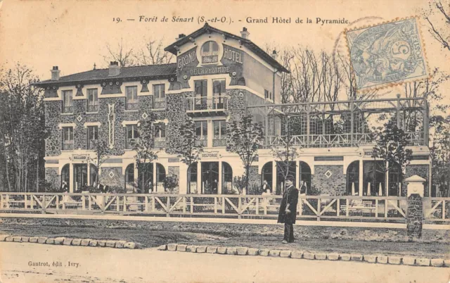 Cpa 91 Foret De Senart Grand Hotel De La Pyramide