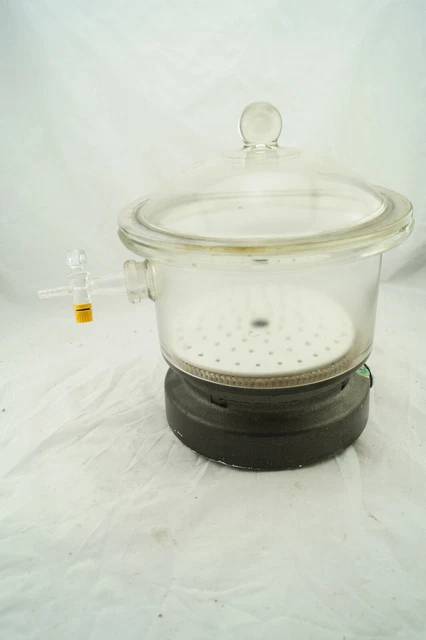 BEHEIZBARER EXIKATOR VAKUUMEXIKATOR Labor Exsikkator EUR 125,55 ...