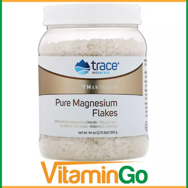 Trace Minerals Research TMskincare Pure Magnesium Flakes - 1247 Grams - UK Stock