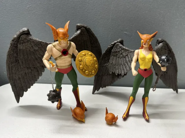 DC Direct Silver Age Hawkman And Hawkgirl Set 2000 Complete Fast Shipping !!!