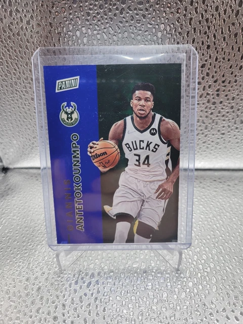 2022 Panini The National Giannis Antetokounmpo BLUE Insert #'d 44/50! 🔥🔥BUCKS!