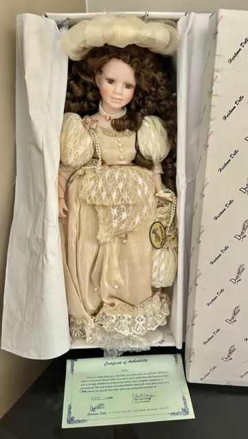 Vintage Duck House Heirloom Porcelain Doll-Original Box-Never Been Displayed