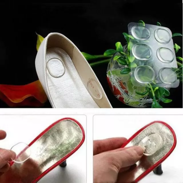 Round Foot Care Heel Grips Liner Pad Cushion Silicone Gel Shoe Inserts Insole